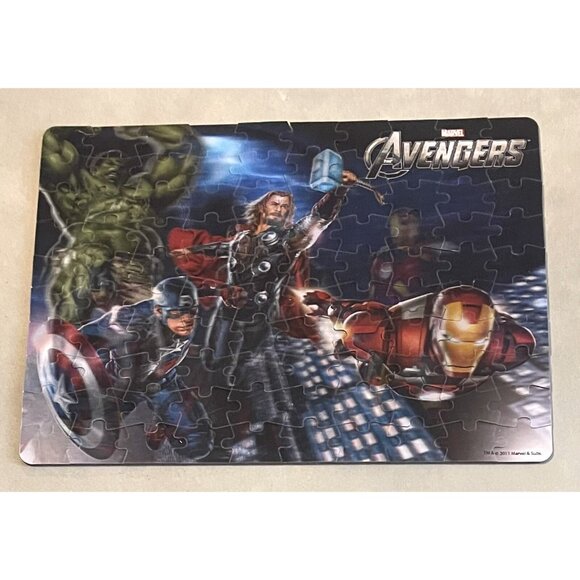 Lot 3 JIGSAW PUZZLES 100pc Circus Monti Washington Monument Avengers COMPLETE - Picture 8 of 10
